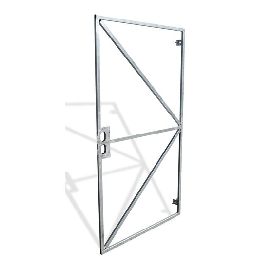 Wemekamp Poortframes - Poortframe met slotkast en garnituur verstelbaar universeel H180xB100 CM