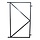 Poortframes - Poortframe 2 verstelbare ophangpunten zwart gecoat H155xB100 CM