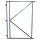 Poortframes - Poortframe met 3 verstelbare ophangpunten verzinkt H200xB100 CM voor horizontale bekleding