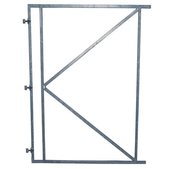 Wemekamp Poortframes - Poortframe met 3 verstelbare ophangpunten verzinkt H200xB100 CM voor horizontale bekleding