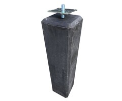 Betonpoer M16 vellingkant 15x15x60 cm antraciet
