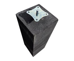 Betonpoer M16 20x20x60 cm Antraciet Verstelbaar