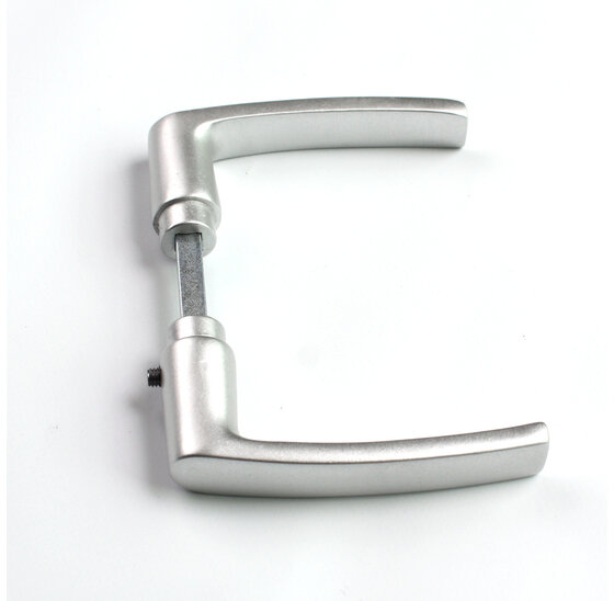 Wemekamp Deurbeslag - Deurkruk blokmodel 332/2 aluminium F1 deurdikte 38-45 MM