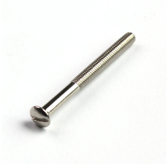 Wemekamp Deurbeslag - Patentrozetboutje M4x45 MM messing vernikkeld