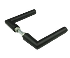Deurbeslag - DX deurkrukset, 374, deurdikte 38-42 mm, zwart