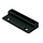 Raambeslag - DX raamboomplaatje, t.b.v RBM 12 serie, 74x30 mm, zamac, epoxy coating zwart