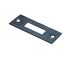 Deur- en poortsloten - Nemef sluitplaat plat staal verzinkt P1256/12