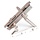 Deur- en poortsloten - Eurofix smaldeurslot-set PC85, kruk/schild RVS, voor- en sluitplaat RVS