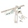 Deur- en poortsloten - Eurofix deurslot doornmaat 35 MM PC85, voor- en sluitplaat RVS, cilinder 40/40