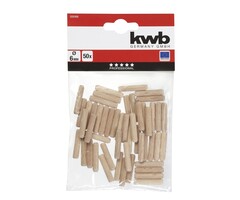 Overig - Deuvels hout 6 mm 50 st.
