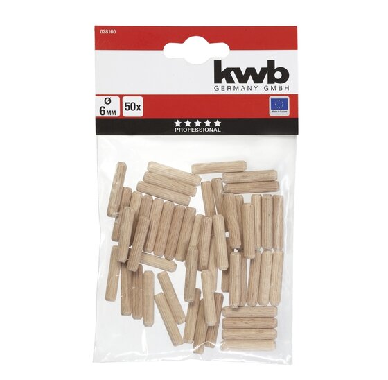 Wemekamp Overig - Deuvels hout 6 mm 50 st.