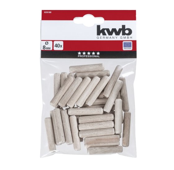 Wemekamp Overig - Deuvels hout 8 mm 40 st.