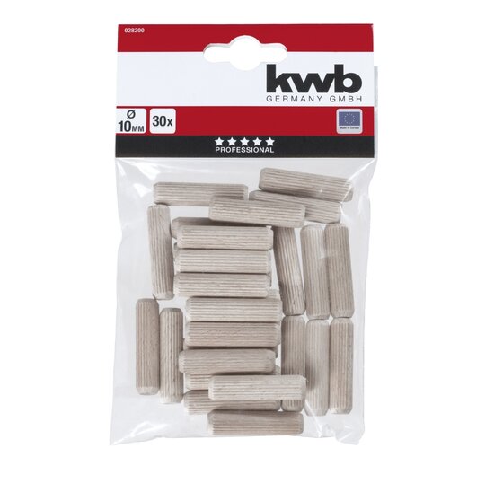 Wemekamp Overig - Deuvels hout 10 mm 30 st.