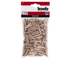 Overig - Deuvels hout 6 mm 200 st.
