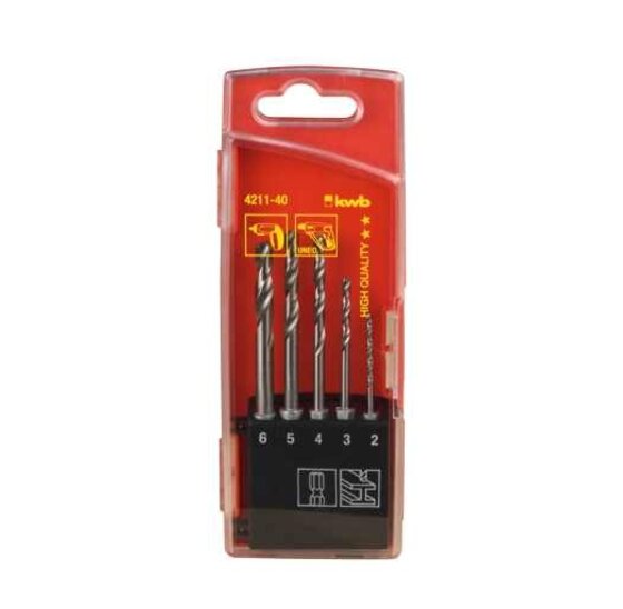 Wemekamp HSS borenset 2.0-6.0 MM 5-delig