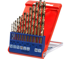 Cobalt HSS CO spiraalborenset 1.5-6.5 mm, 13-delig