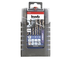 Cobalt HSS CO spiraalborenset 1.0-10.0 mm, 19-delig