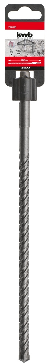 Hamerboor SDS plus 10x260 mm CROSS-Tip 4-snijder