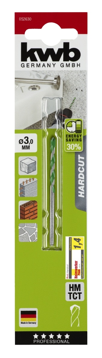 Granietboor Hardcut HM TCT 3-10mm | Energiebesparend