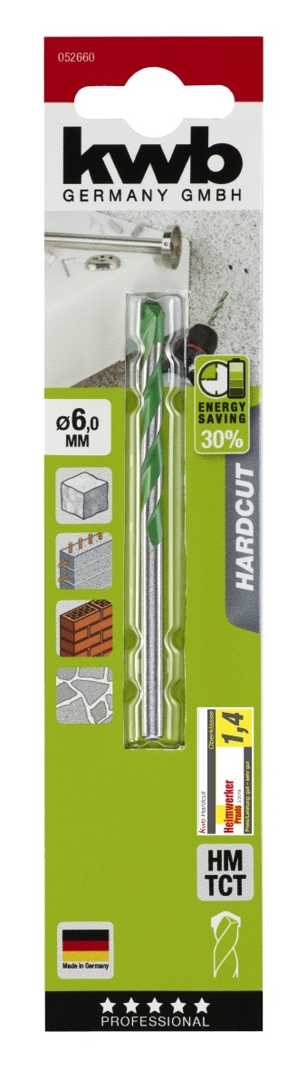 Granietboor Hardcut HM TCT 3-10mm | Energiebesparend