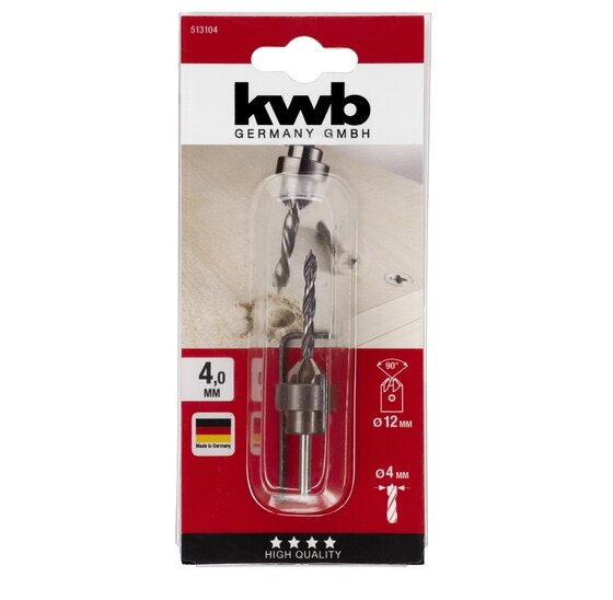 Wemekamp Opsteek-verzinkborenset, 4.0 MM kaart
