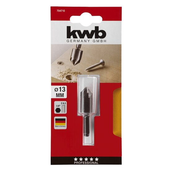 Wemekamp Boren - Verzinkboor WS 1/4“ zeskant
