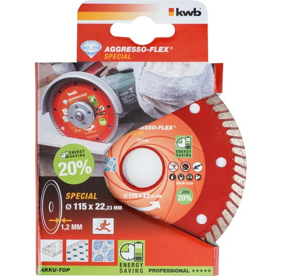Wemekamp CUT-FIX® Doorslijpschijven metaal extra dun 115x1,2x22 MM Akku Top