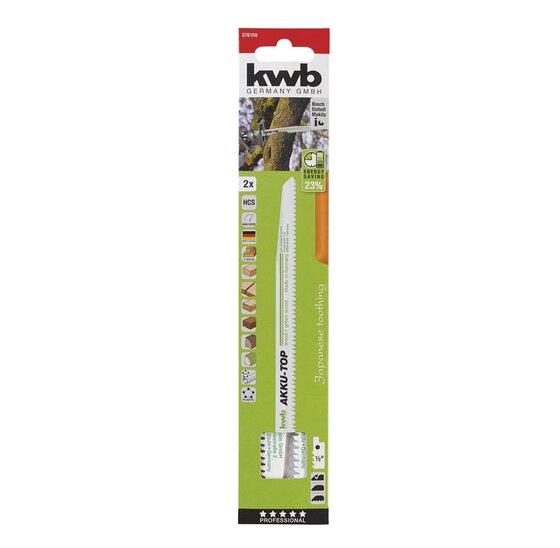 Wemekamp Zagen - Reciprozaagblad HCS staal, hout 4,2x240/218 middel 2 st.