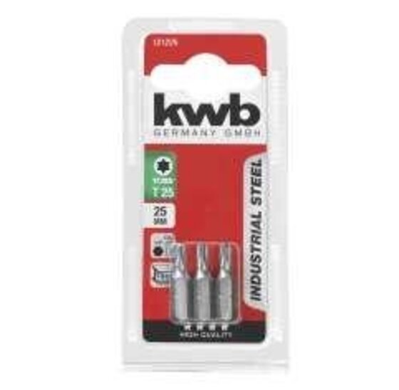 Wemekamp Bits - Schroefbit ¼“ torx T20 25 mm 3 stuks kaart