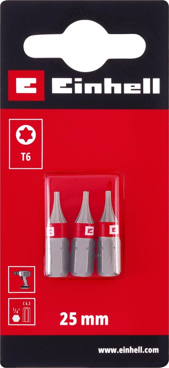 Einhell Bits Schroefbit Standaard Torx 25mm - 3 stuks