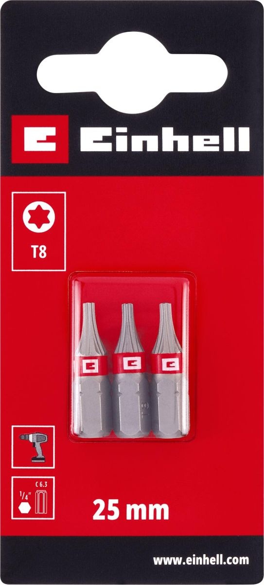 Einhell Bits Schroefbit Standaard Torx 25mm - 3 stuks