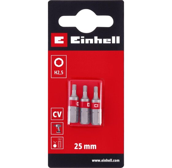 Wemekamp Bits - Schroefbit standaard 25 mm HEX2,5 (3 st.)