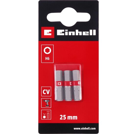 Wemekamp Bits - Schroefbit standaard 25 mm HEX6 (3 st.)