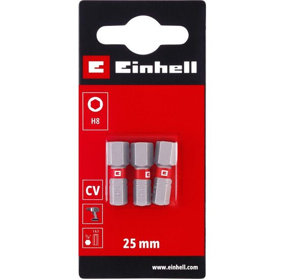 Wemekamp Bits - Schroefbit standaard 25 mm HEX8 (3 st.)