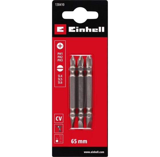 Wemekamp Bits - Dubbelschroefbit set 65 mm PH/SL (3 st.)