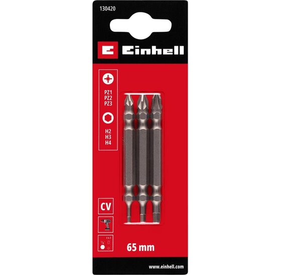 Wemekamp Bits - Dubbelschroefbit set 65 mm PZ/HEX (3 st.)