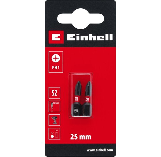 Wemekamp Bits - Schroefbit torsion 25 mm PH1 S2 (2 st.)