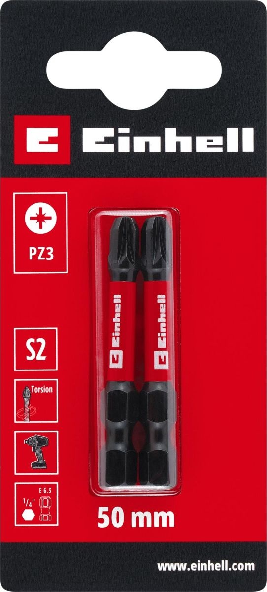 Einhell Schroefbit Torsion 50 mm PZ3 S2 (2 stuks)