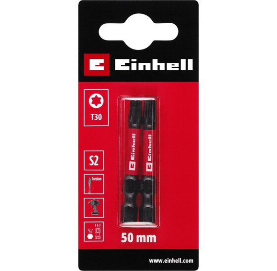 Wemekamp Bits - Schroefbit torsion 50 mm T30 S2 (2 st.)