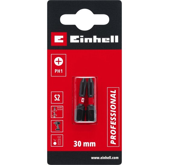 Wemekamp Bits - Schroefbit dubbel torsion 30 mm PH1 S2 (2 st.)