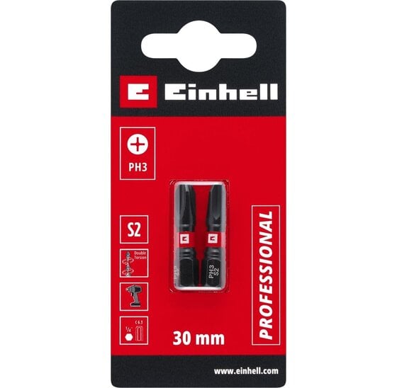 Wemekamp Bits - Schroefbit dubbel torsion 30 mm PH3 S2 (2 st.)