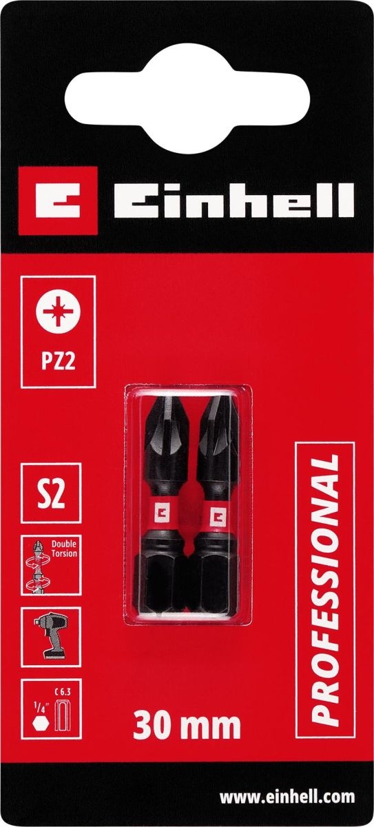 Einhell Schroefbit Dubbel Torsion 30mm PZ2 S2 (2st.)