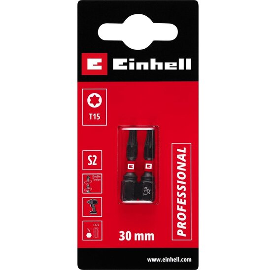 Wemekamp Bits - Schroefbit dubbel torsion 30 mm T15 S2 (2 st.)