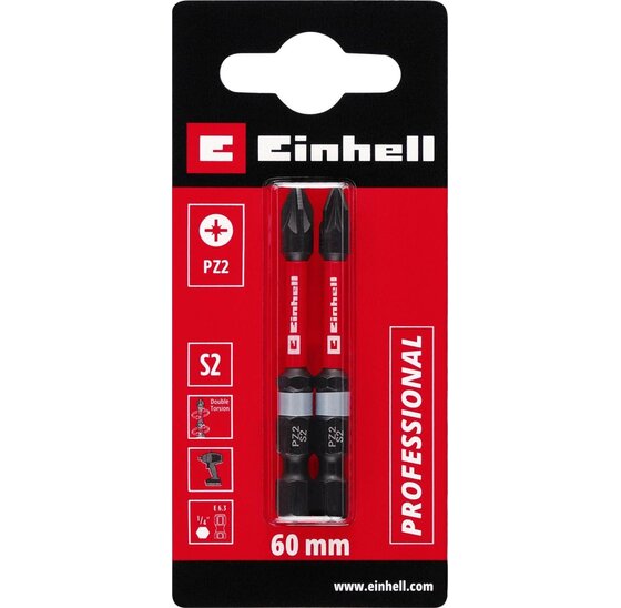 Wemekamp Bits - Schroefbit dubbel torsion 60 mm PZ2 S2 (2 st.)
