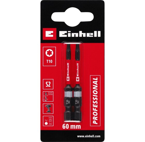 Wemekamp Bits - Schroefbit dubbel torsion 60 mm T10 S2 (2 st.)