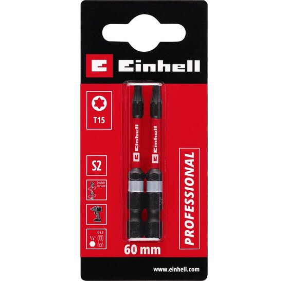 Wemekamp Bits - Schroefbit dubbel torsion 60 mm T15 S2 (2 st.)