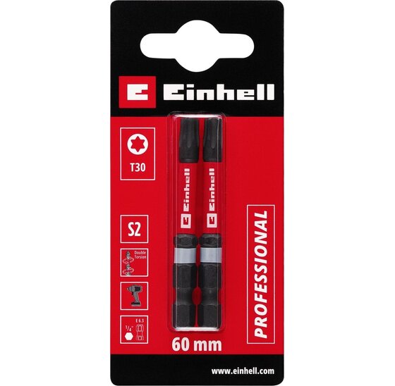 Wemekamp Bits - Schroefbit dubbel torsion 60 mm T30 S2 (2 st.)