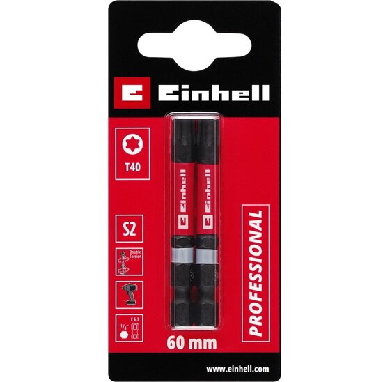 Wemekamp Bits - Schroefbit dubbel torsion 60 mm T40 S2 (2 st.)