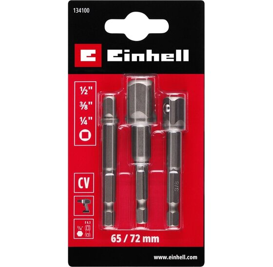 Wemekamp Bits - Adapterset 1/4“, 3/8“, 1/2“ (3 st.)
