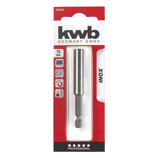 Wemekamp Bits - Bithouder, magnetisch met veerring 75 MM ¼“ kaart